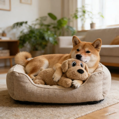 Interactive Bite Resistant Plush Dog Companion Toy
