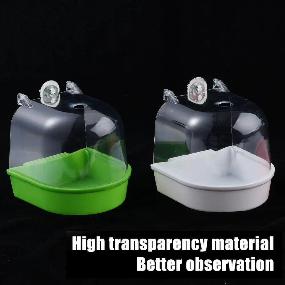 Hanging Acrylic Bird Bath for Cage