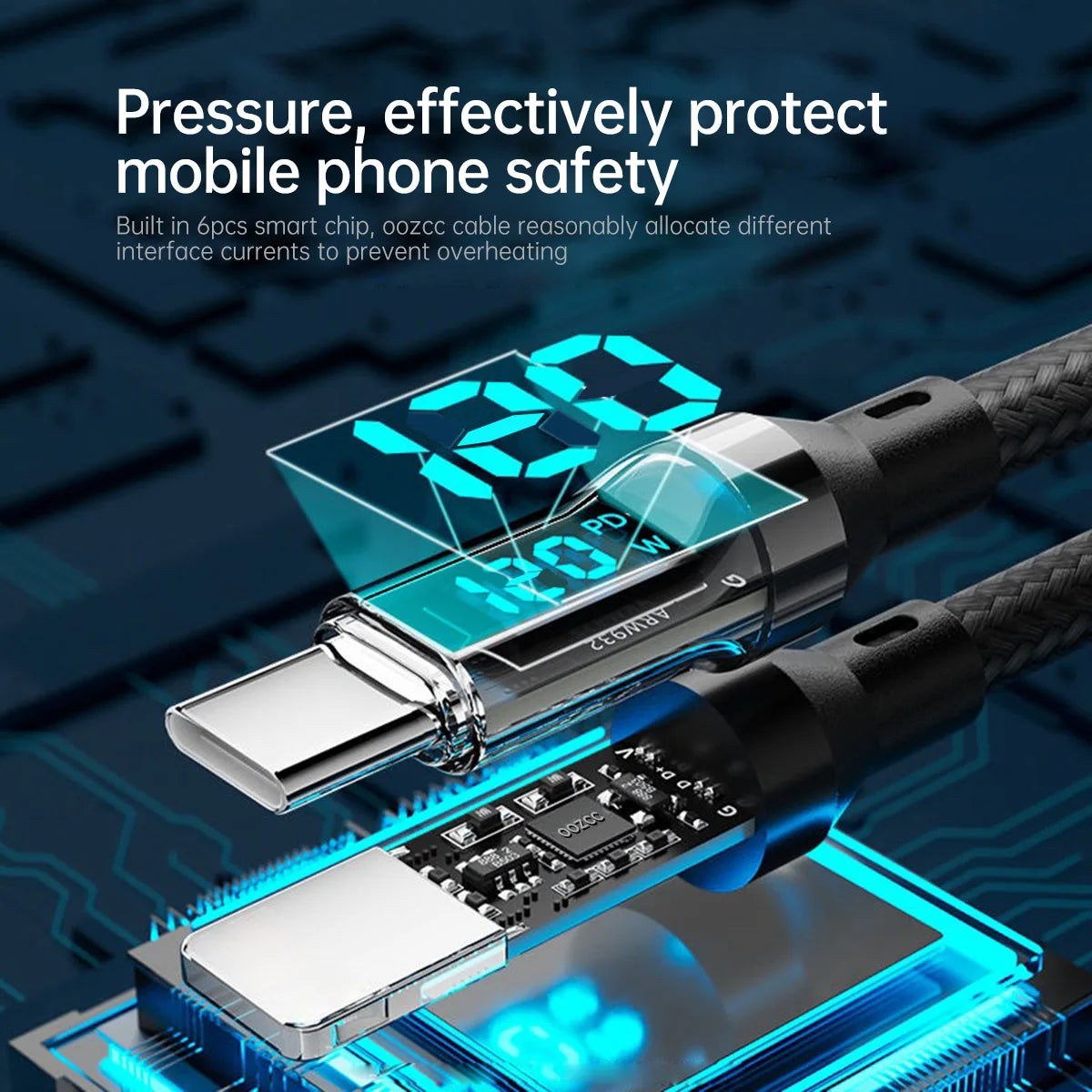 LCD Watt Display Charging Cable