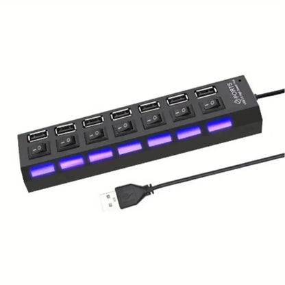 USB 2.0 Multi-Port Hub with Switches