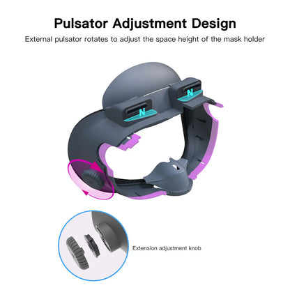Meta Quest 3 Cooling Fan Face Interface with Magnetic Facial Cover
