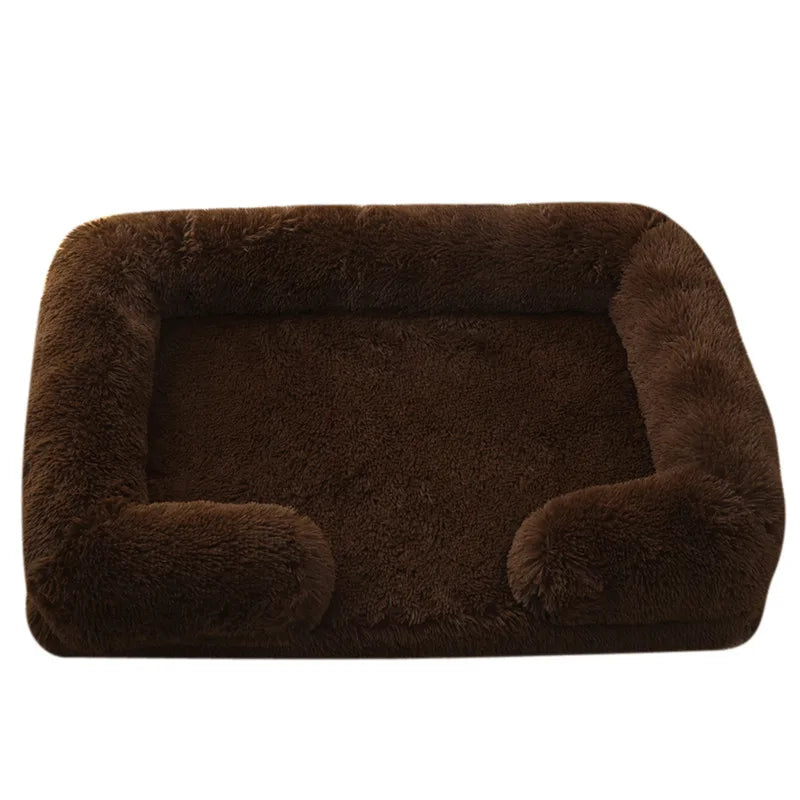 Plush Dog Bed with Removable Cover