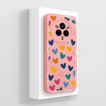 Cute Floral Silicone Case for Realme 14 Pro Series