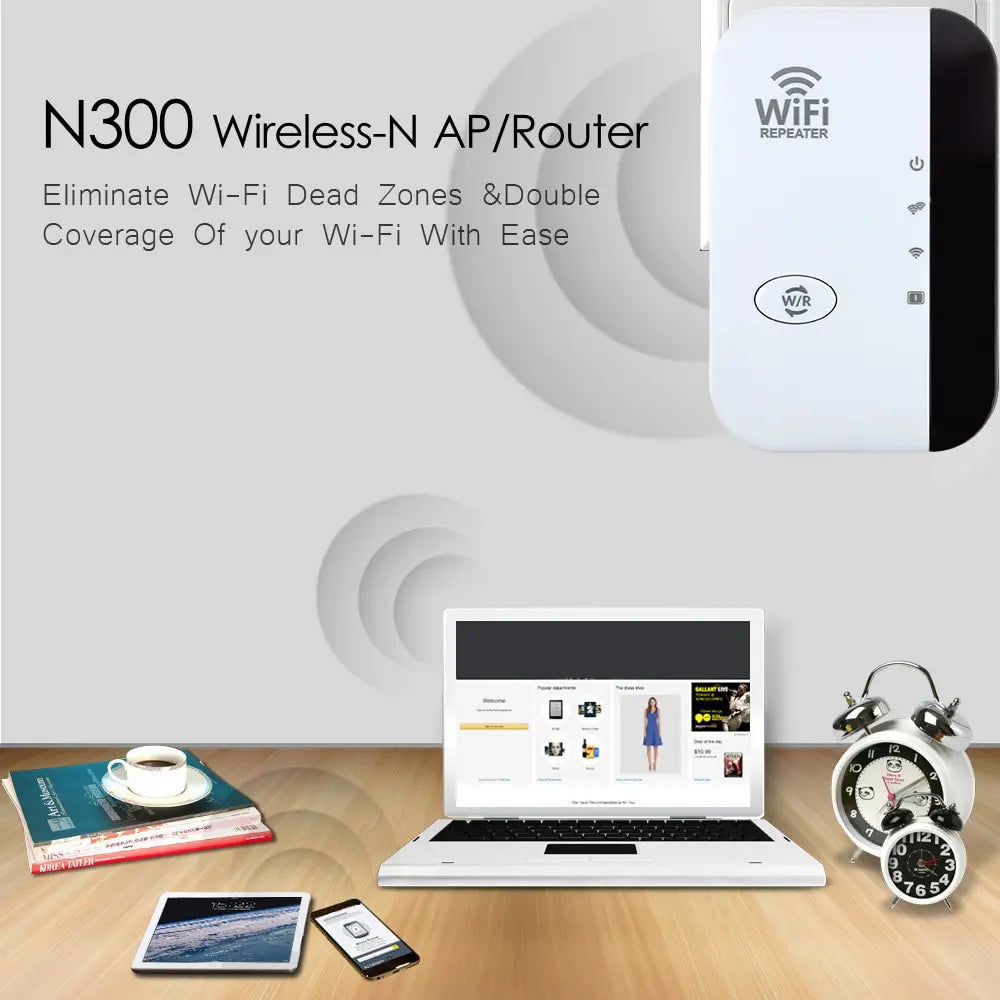 300Mbps WiFi Range Extender & Signal Booster