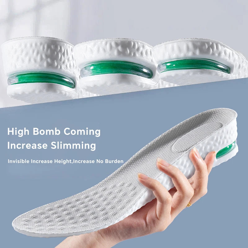Orthopedic Height Increase Memory Foam Insoles