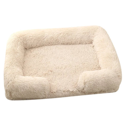 Plush Dog Bed with Removable Cover