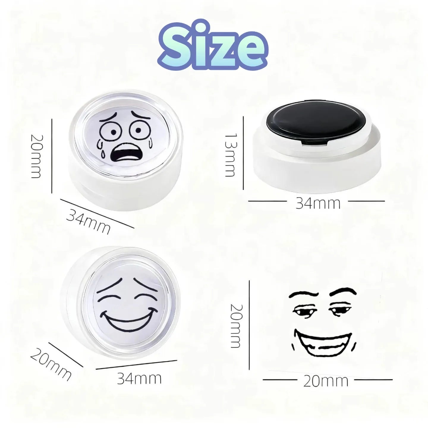 Cute Emoji Expression Stamps