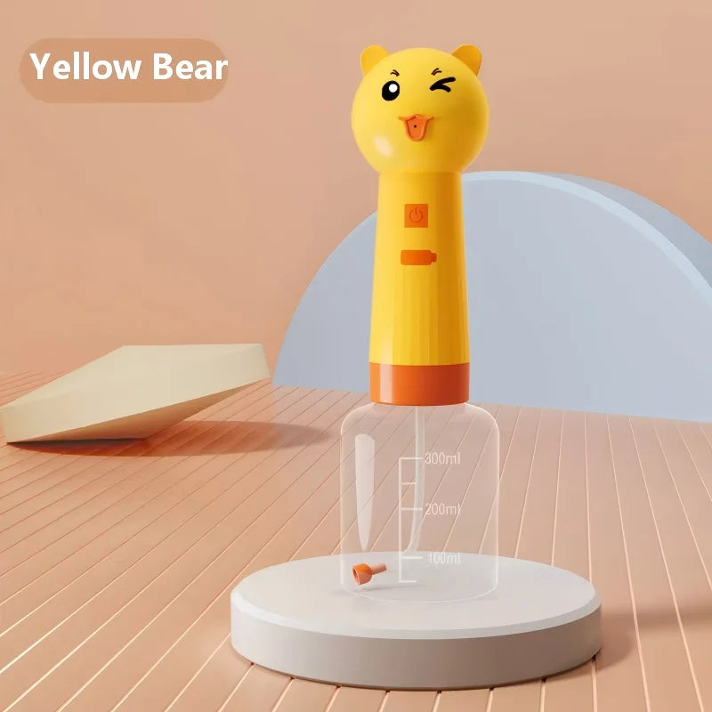 USB Rechargeable Electric Foam Dispenser for Pet Bathing