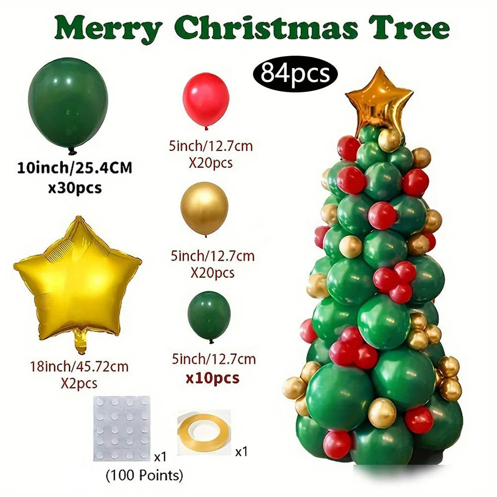Christmas Tree Balloon Decoration Set