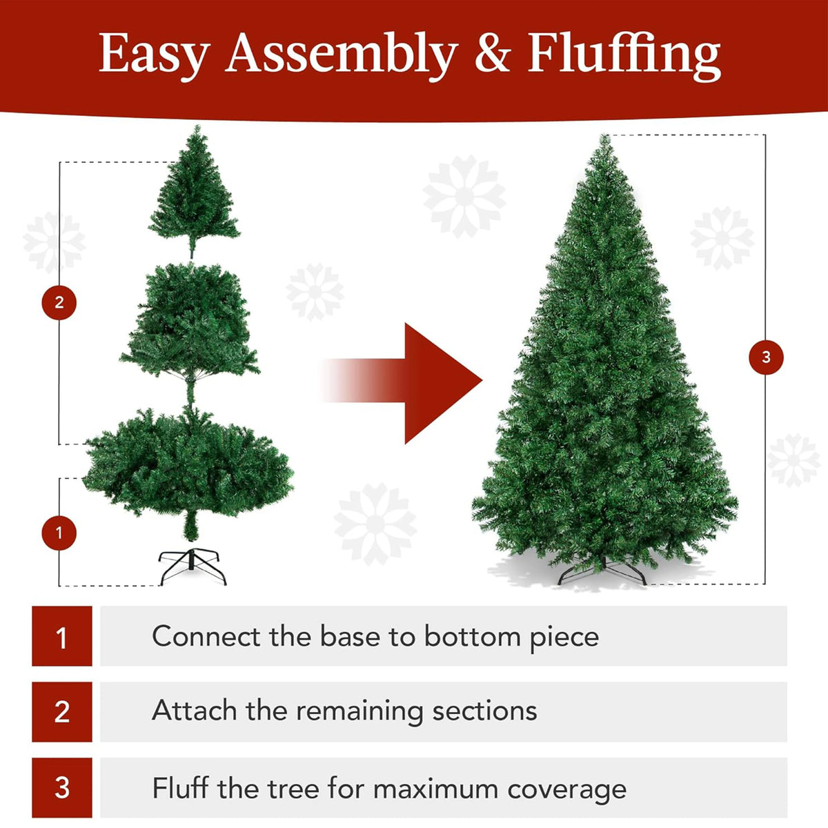 7FT Artificial Fir Christmas Tree