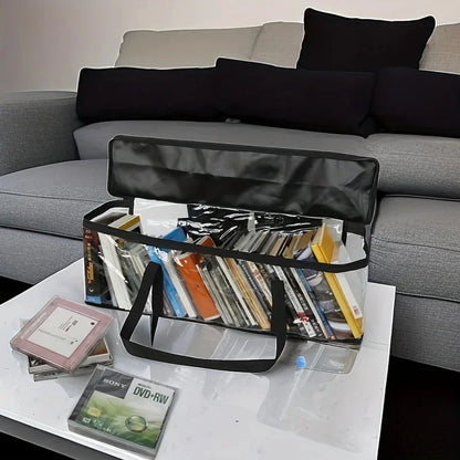Large Transparent DVD CD Storage Bag