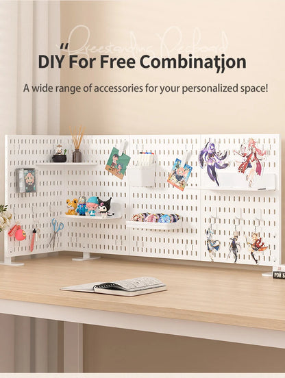 Adjustable Desktop Pegboard Organizer