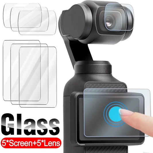 10in 1 Tempered Glass Film for DJI Osmo Pocket 3 LCD Screen Protector & Camera Lens