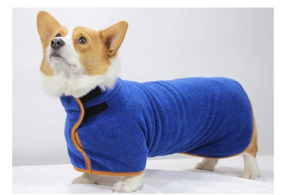 Quick-Dry Absorbent Dog Bathrobe