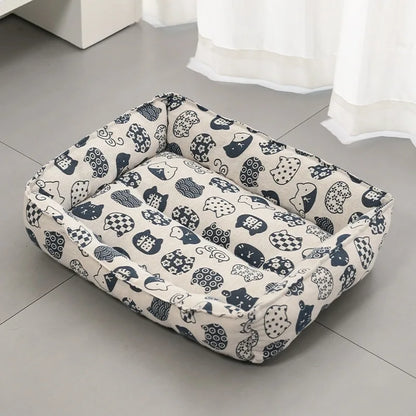 Linen Cooling Pet Sofa Bed