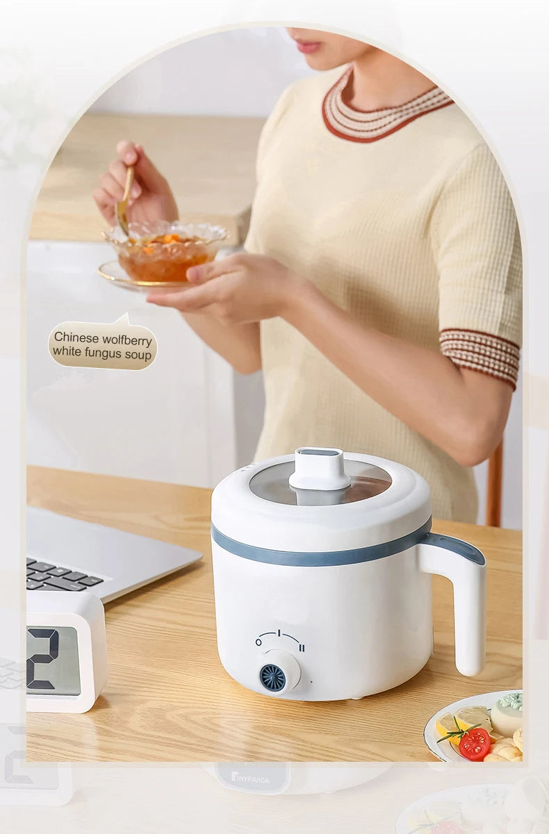Compact Electric Rice Cooker & Food Steamer