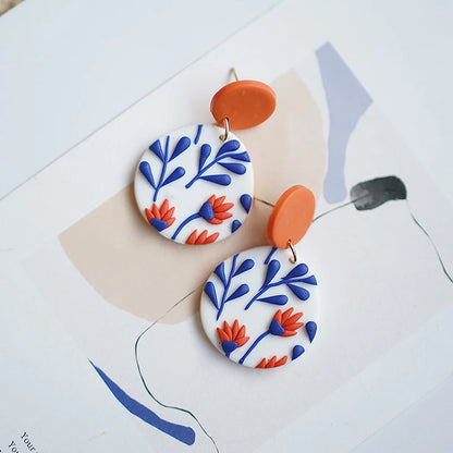 Classic Bohemiam Drop Bright Color Earrings