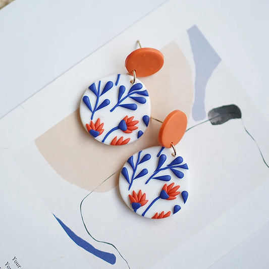 Classic Bohemiam Drop Bright Color Earrings