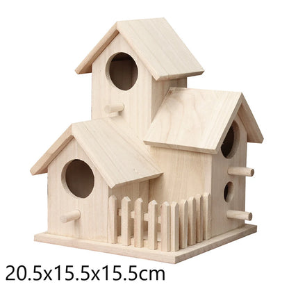 Wooden Hanging Bird House for Garden