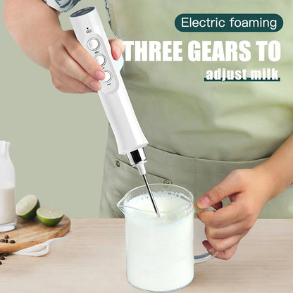 Handheld Coffee Foam Maker & Drink Mixer