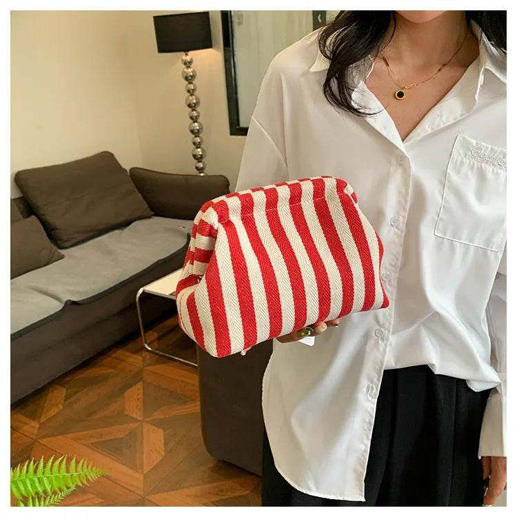 Summer Woven Crochet Beach Clutch Handbag