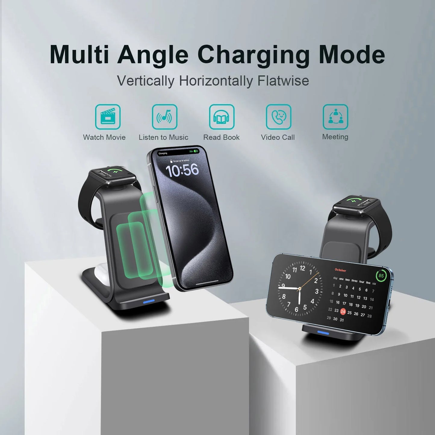 Wireless Charger Stand For IPhone 15 14 13 12 11