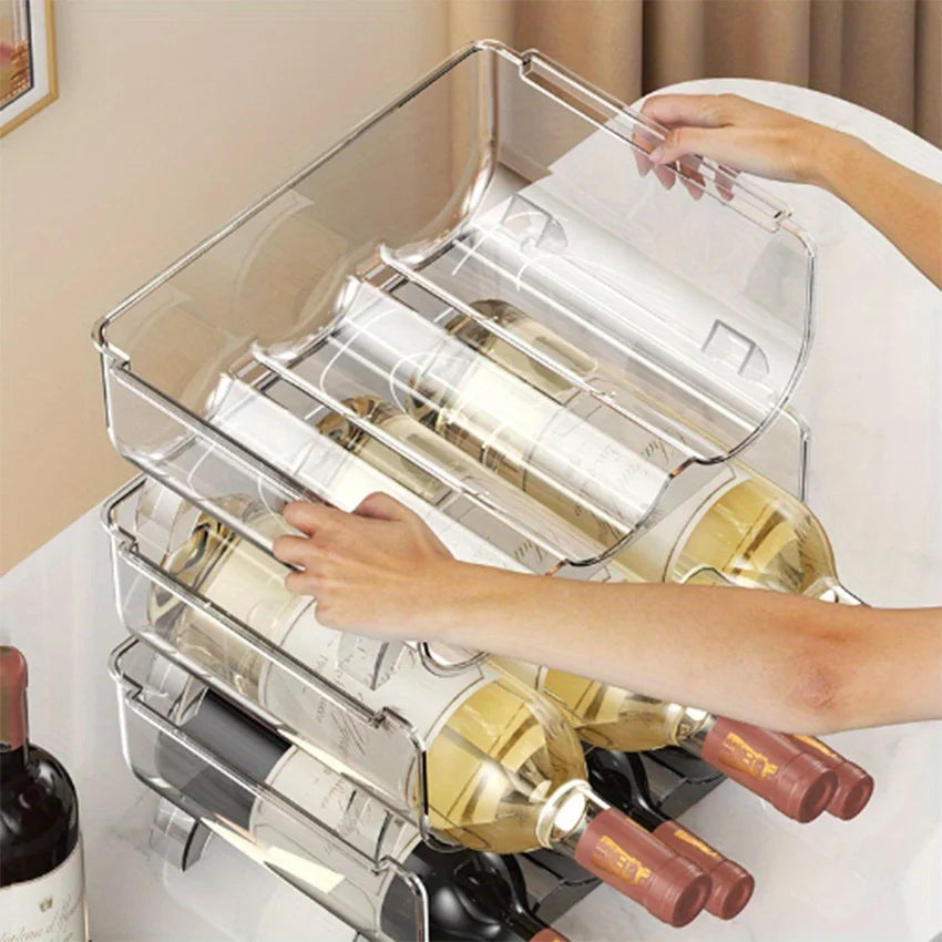 Stackable Transparent Bottle & Mug Storage Rack