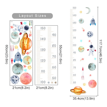 Cartoon Baby Height Measurement