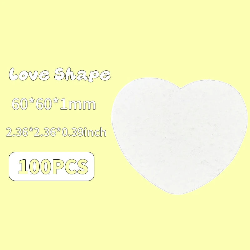 DIY Cotton Pulp Painting Shapes Set