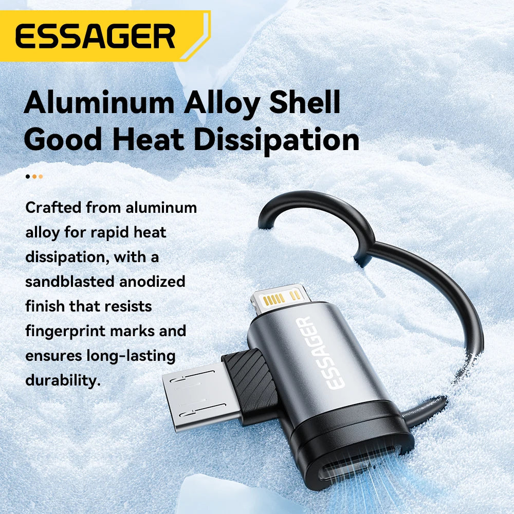 ESSAGER USB-C Female Adapter Converter for iPhone