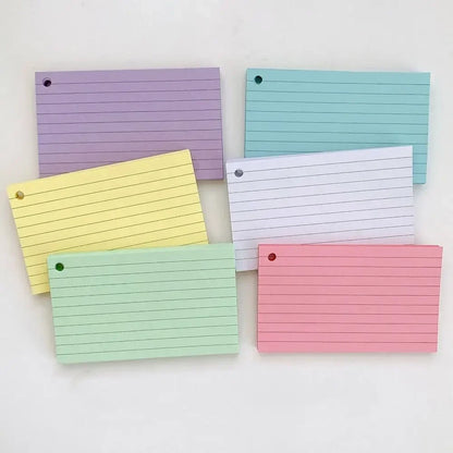 Loose-Leaf Binder Flash Cards Memo Book – 3 × 50 Sheets