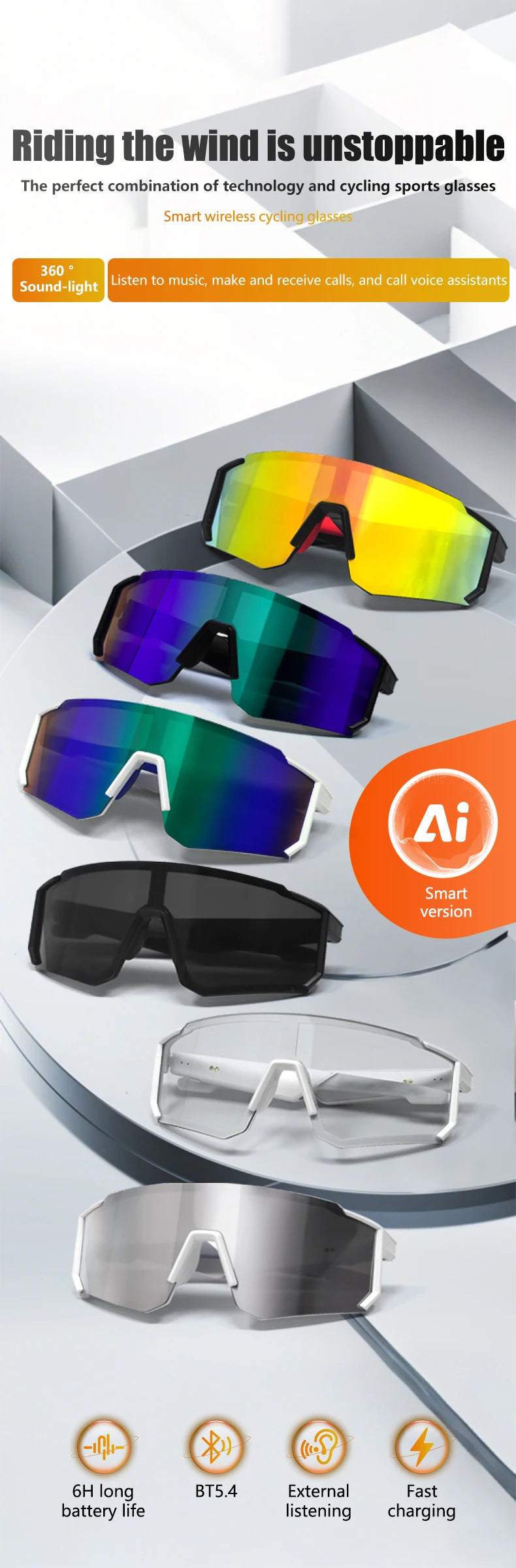 Smart Bluetooth Audio Glasses