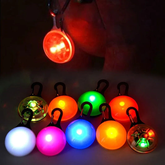 LED Luminous Pet Collar Pendant – Night Safety Light for Dogs & Cats