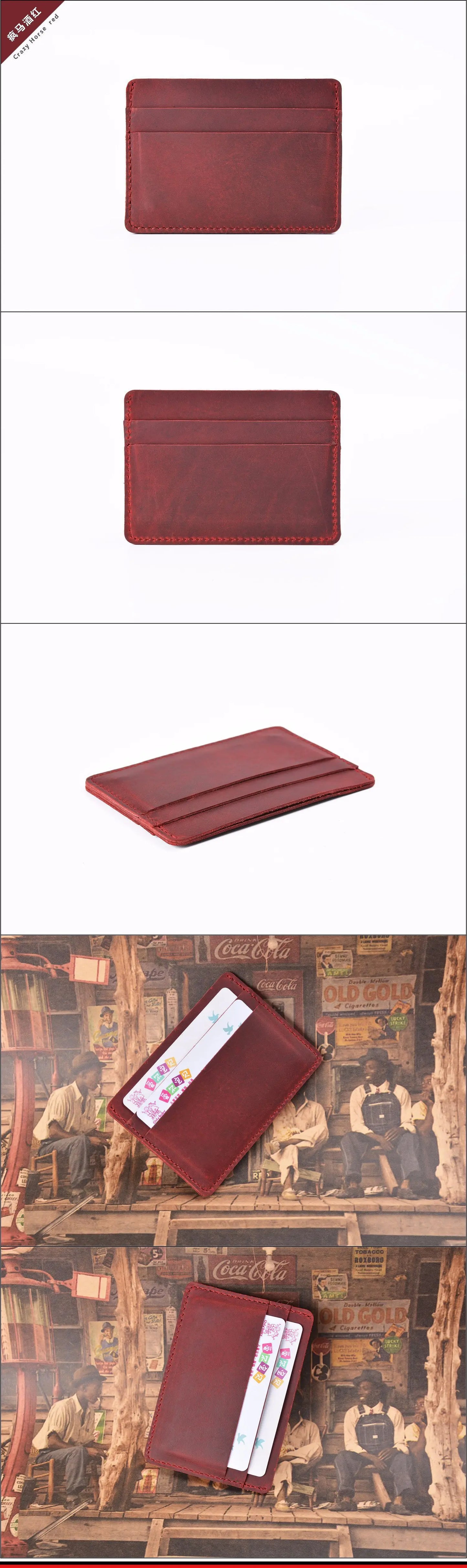 Genuine Leather Card Holder Wallet