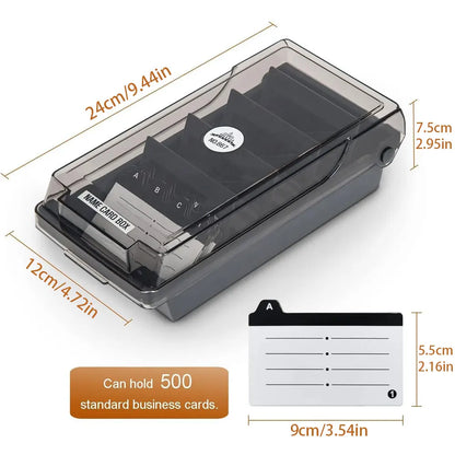 Large Capacity Business Card Holder Organizer – 500 Cards