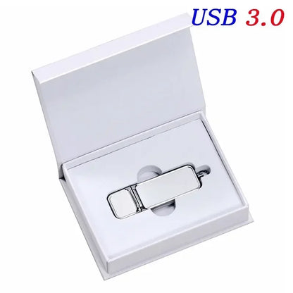 JASTER USB 3.0 Leather Memory Stick with Free Custom Logo & Presentation Box