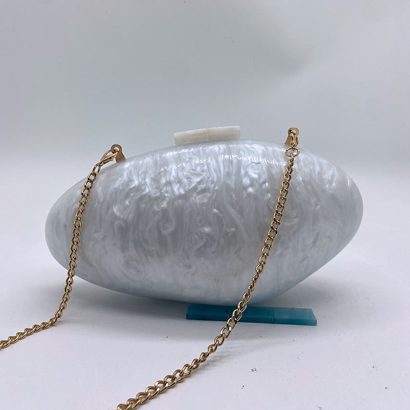 Pearl Acrylic Evening Bag