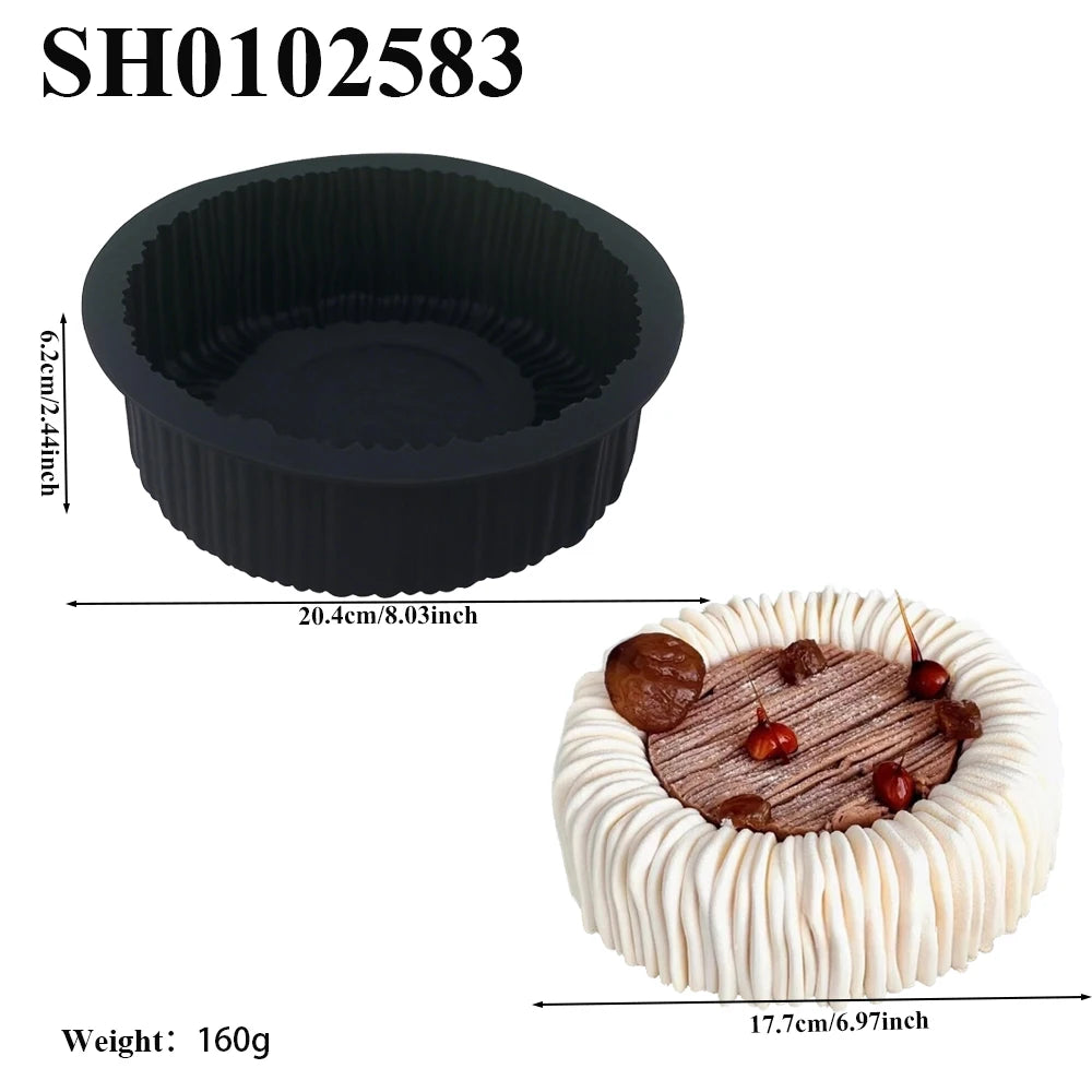 Cylindrical Silicone Mousse Cake Mold