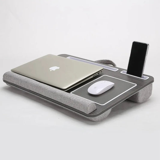 Multi-Purpose Bamboo Laptop Desk with Mouse Pad Groove