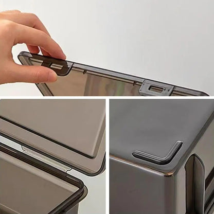 A4 Transparent Document Storage Box with Buckle
