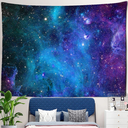 Blue Galaxy Starry Sky Wall Tapestry