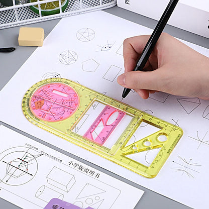 Multifunctional Geometric Drawing Ruler