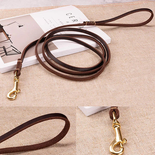 Handmade Genuine Leather Dog Leash