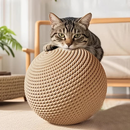 Sisal Cat Toy Ball for Indoor & Outdoor Play