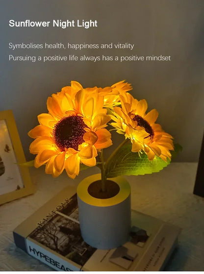 Rechargeable Sunflower LED Night Light