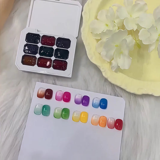 9 Color Jelly Gradient Gel Nail Polish