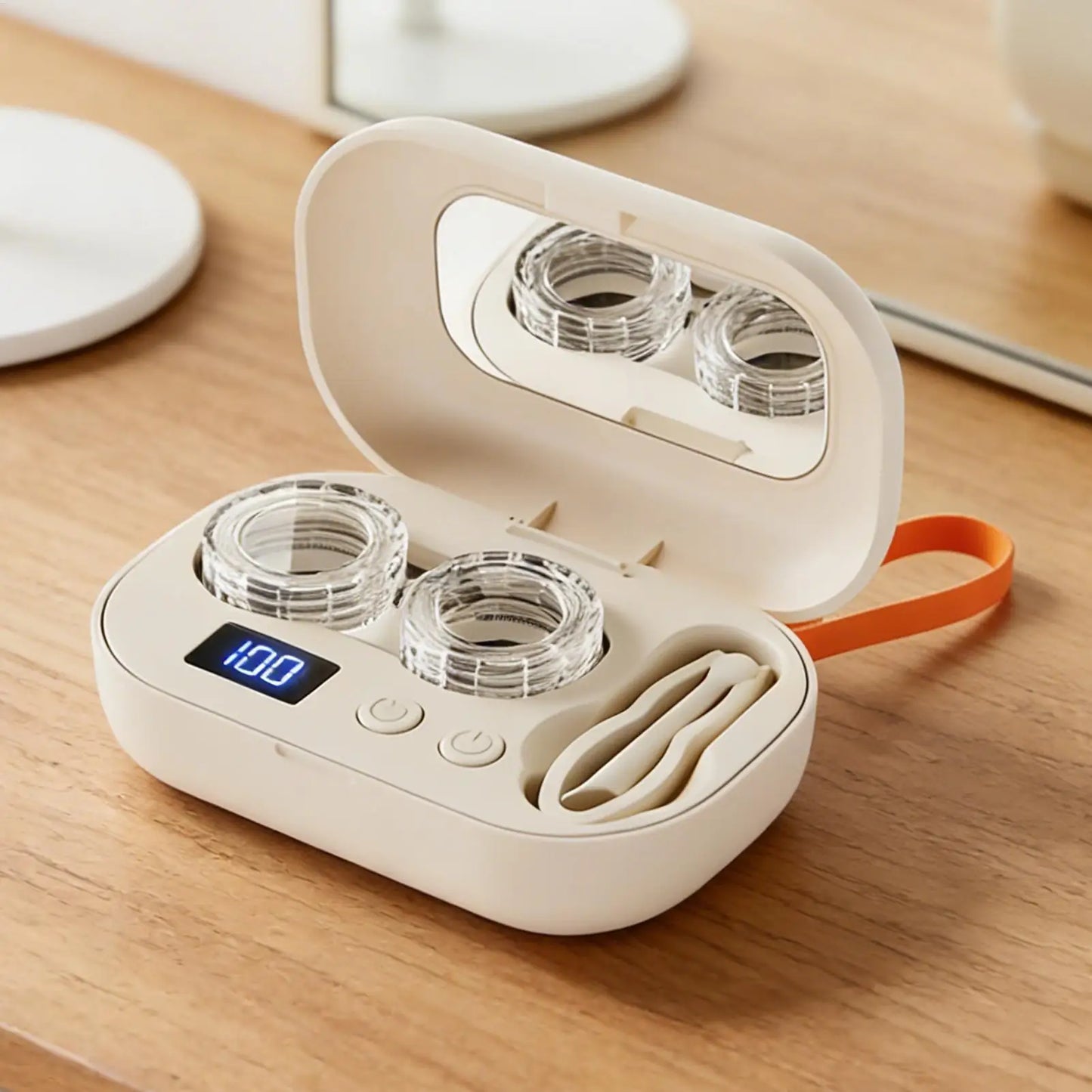 Ultrasonic Contact Lens Cleaning Case