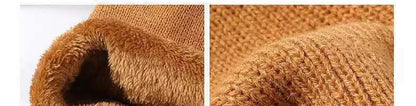 Fleece-Lined Knitted Neck Warmer