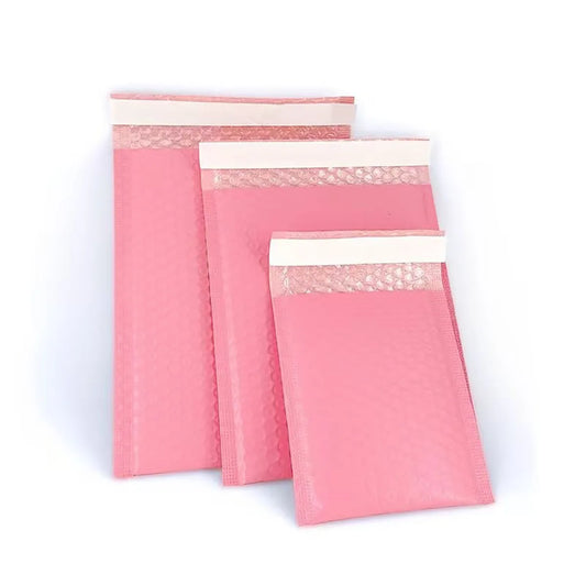 Pink Self-Seal Padded Poly Shipping Envelopes