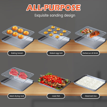 Willstar Baking Sheet Pan & Cooling Rack Set for Oven Cooking